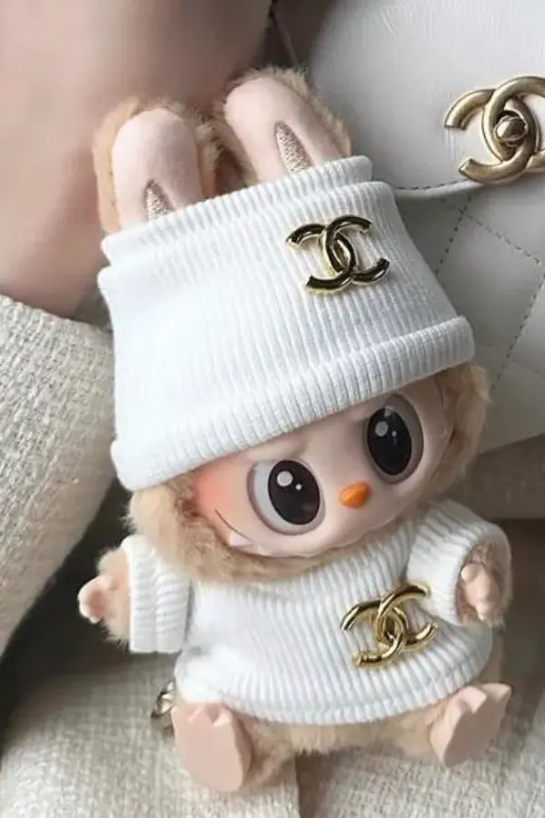 Sitting Labubu Aesthetic Vibes