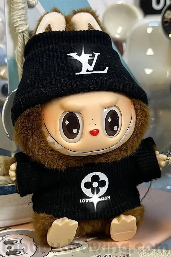 Cuddly Sitting Labubu Figure